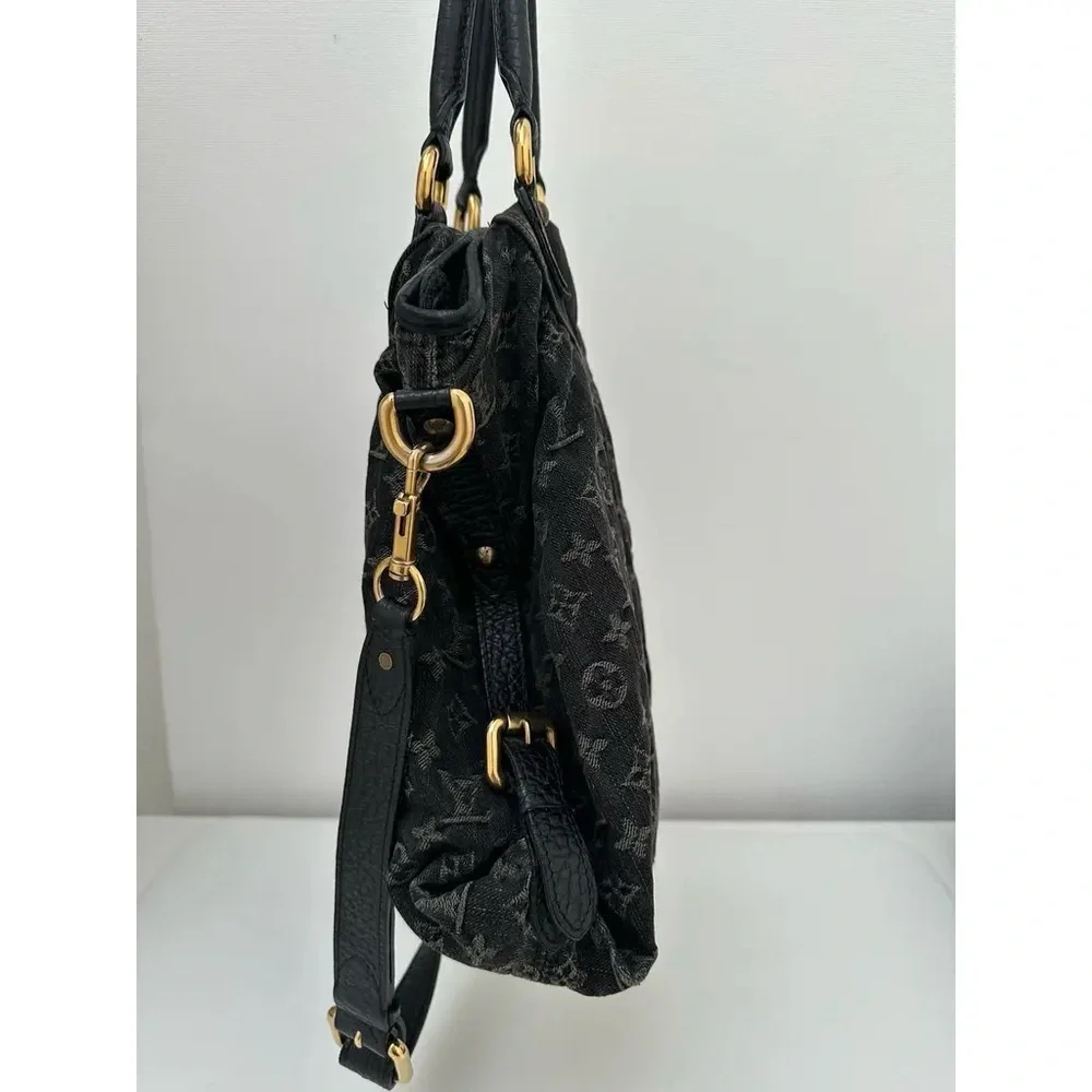 Louis Vuitton Black Monogram Shoulder Bag MM